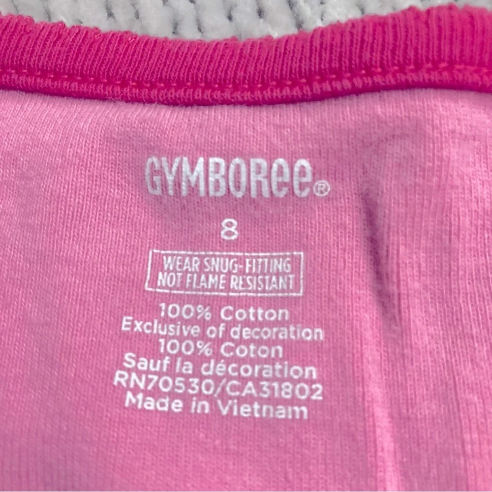 Gymboree Pink Bunny Pajama Set Size 8 Long Sleeve Striped‎ Cotton PJs